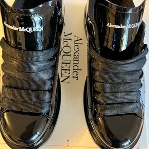 Alexander McQueen Black Patent Leather Shoes
